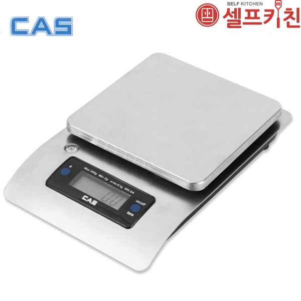 카스 고품격 스텐레스 전자저울 5KG CAS 디지털저울 WK-5C 주방저울 이유식저울 베이킹저울